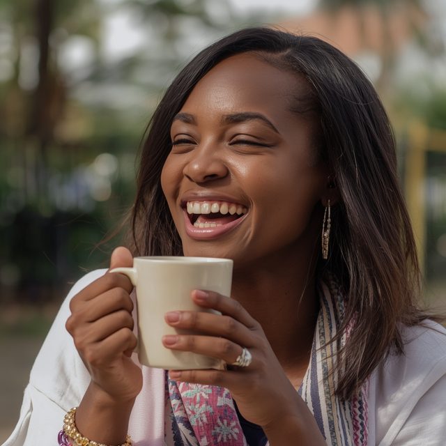 Funmi โ relaxed and happy